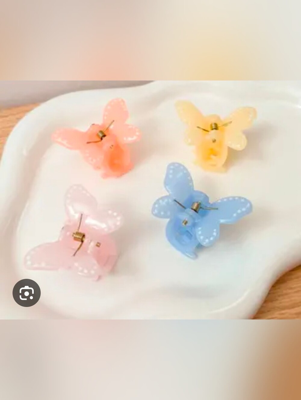 Bubble & Braid 4pc Small Butterfly Hair Claws BNIB